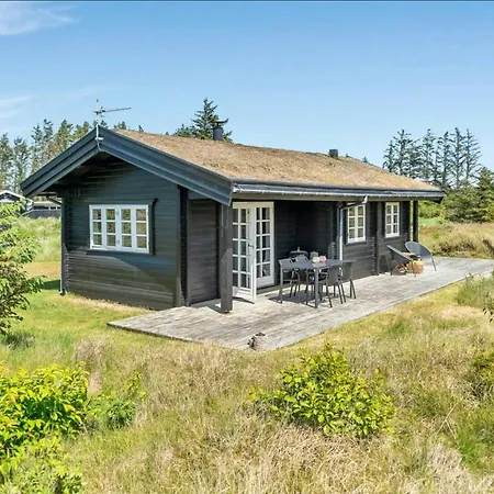 Grass-roofed Timber House Near And Blokhus *