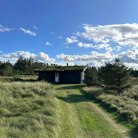 Grass-roofed Timber House Near And Blokhus